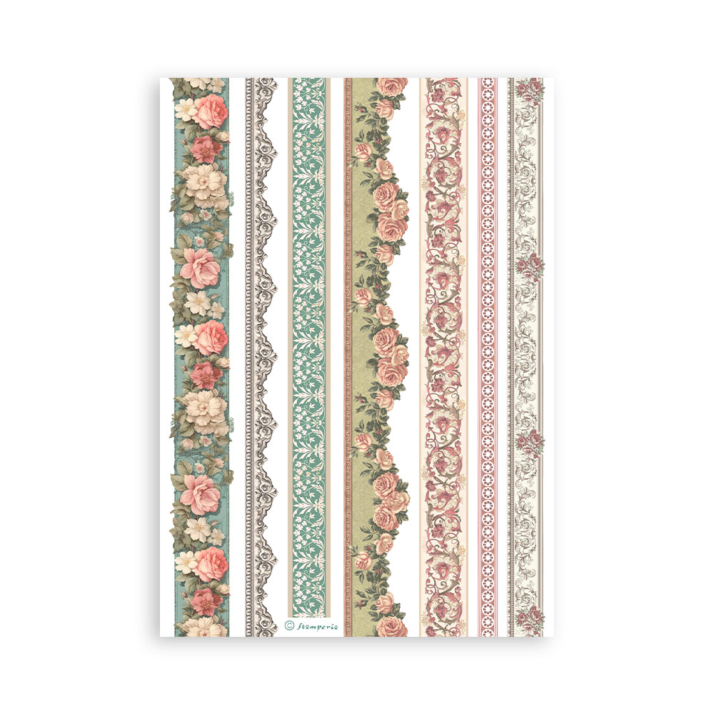Stamperia - Wonderland Washi pad 8 sheets A5 (SBW08)