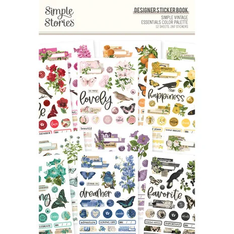 Simple Stories - Simple Vintage Essentials Color Palette Sticker Book Designer (22235)
