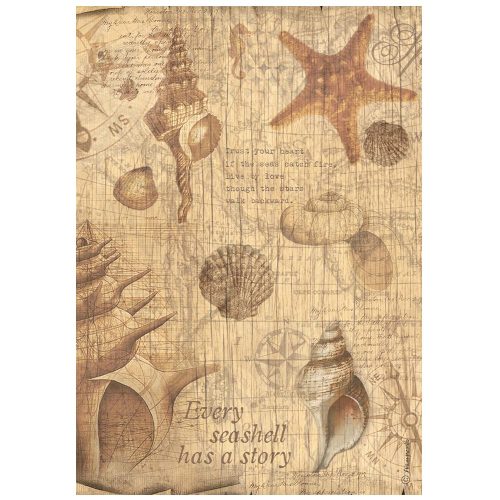 Stamperia - Sea Land Rice Paper Shells (DFSA4859)