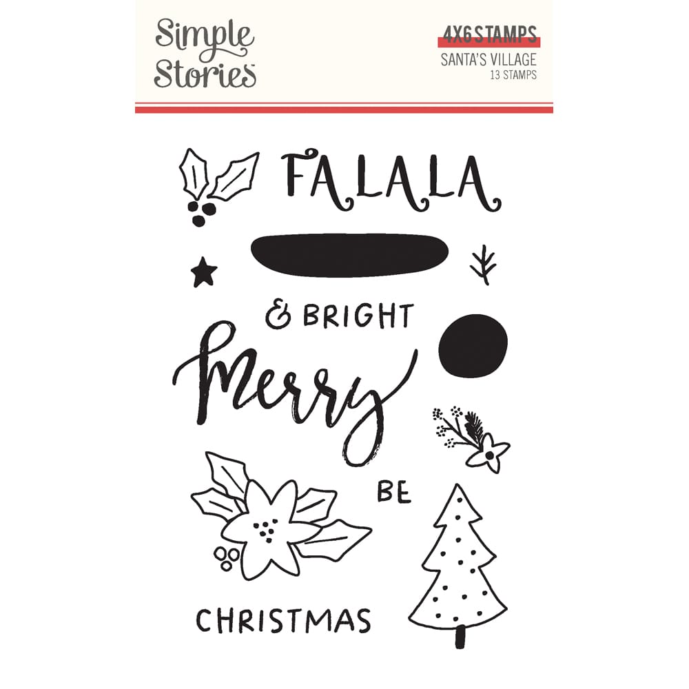 Simple Stories - Santa's Village Clear Stamps 4x6 (23016)
