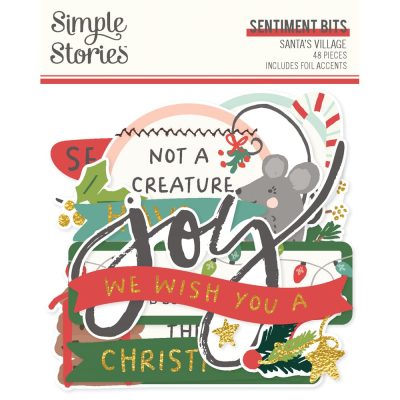 Simple Stories - Santa's Village Sentiment Bits & Pieces (23021)