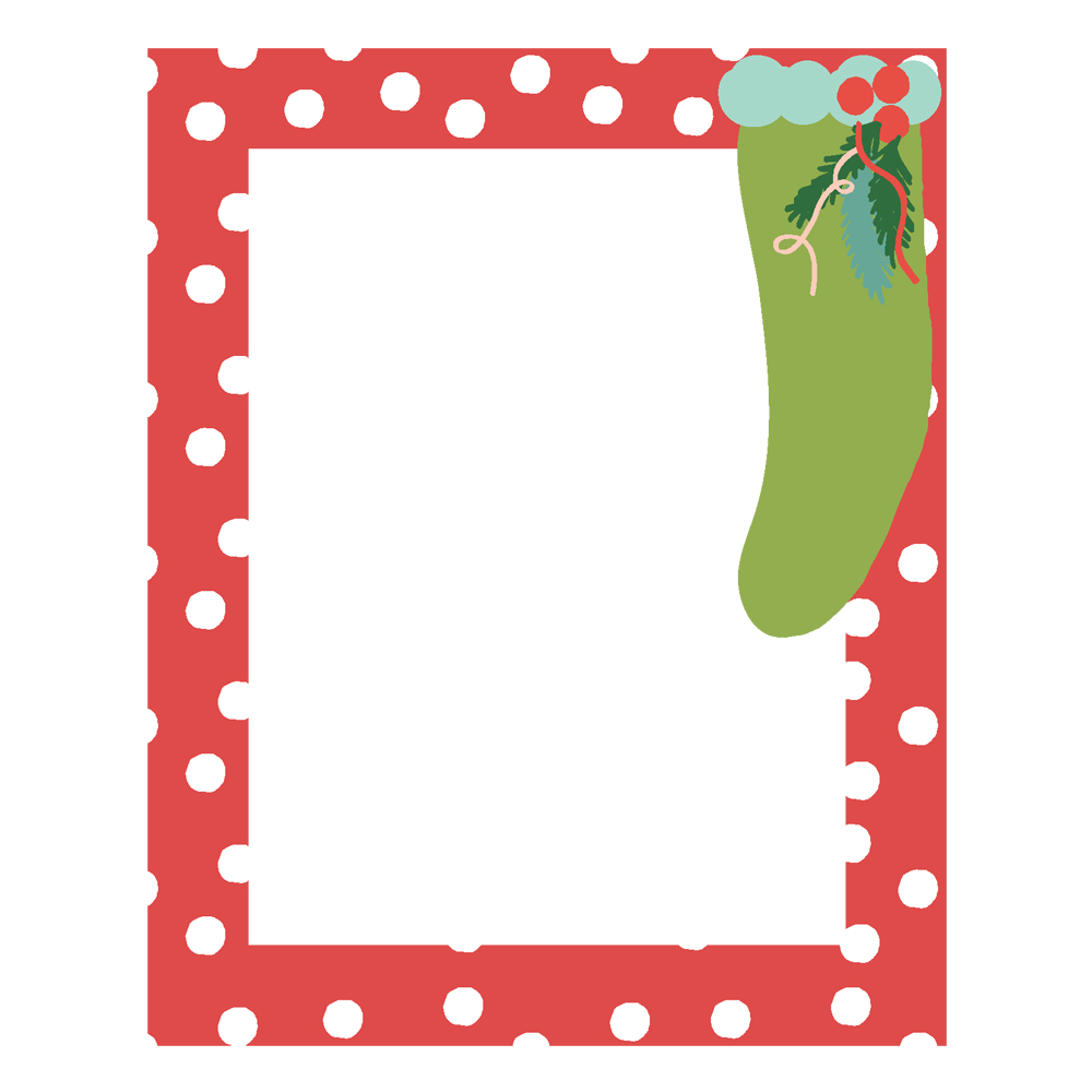 23023_SantasVillage_Frames-01 Simple Stories - Santa's Village Chipboard Frames (23023)