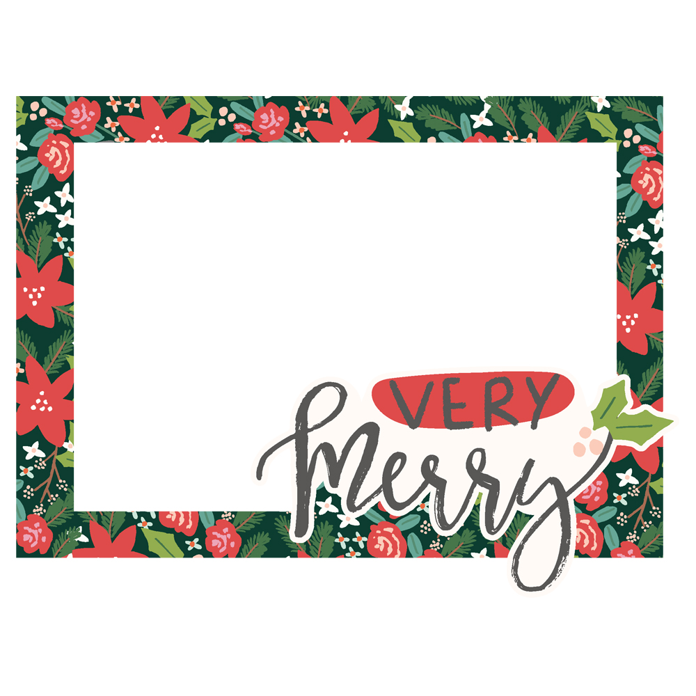 23023_SantasVillage_Frames-02 Simple Stories - Santa's Village Chipboard Frames (23023)