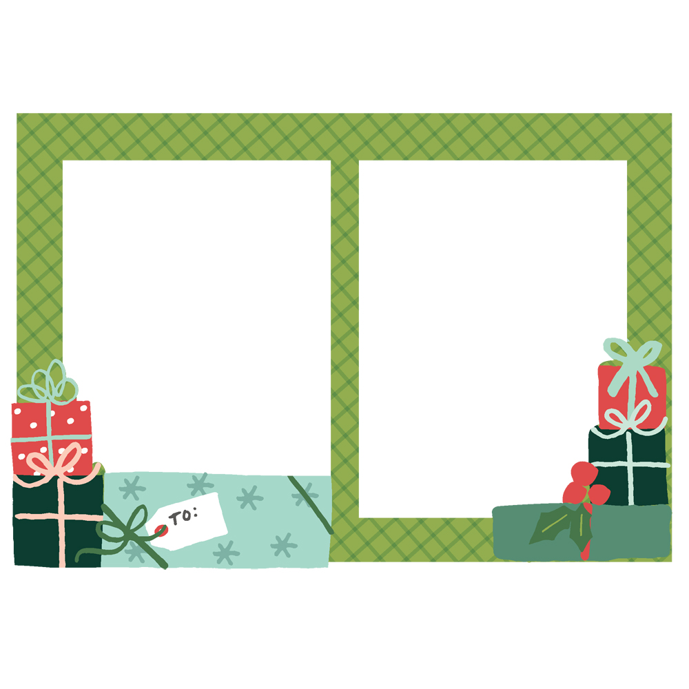 23023_SantasVillage_Frames-03 Simple Stories - Santa's Village Chipboard Frames (23023)