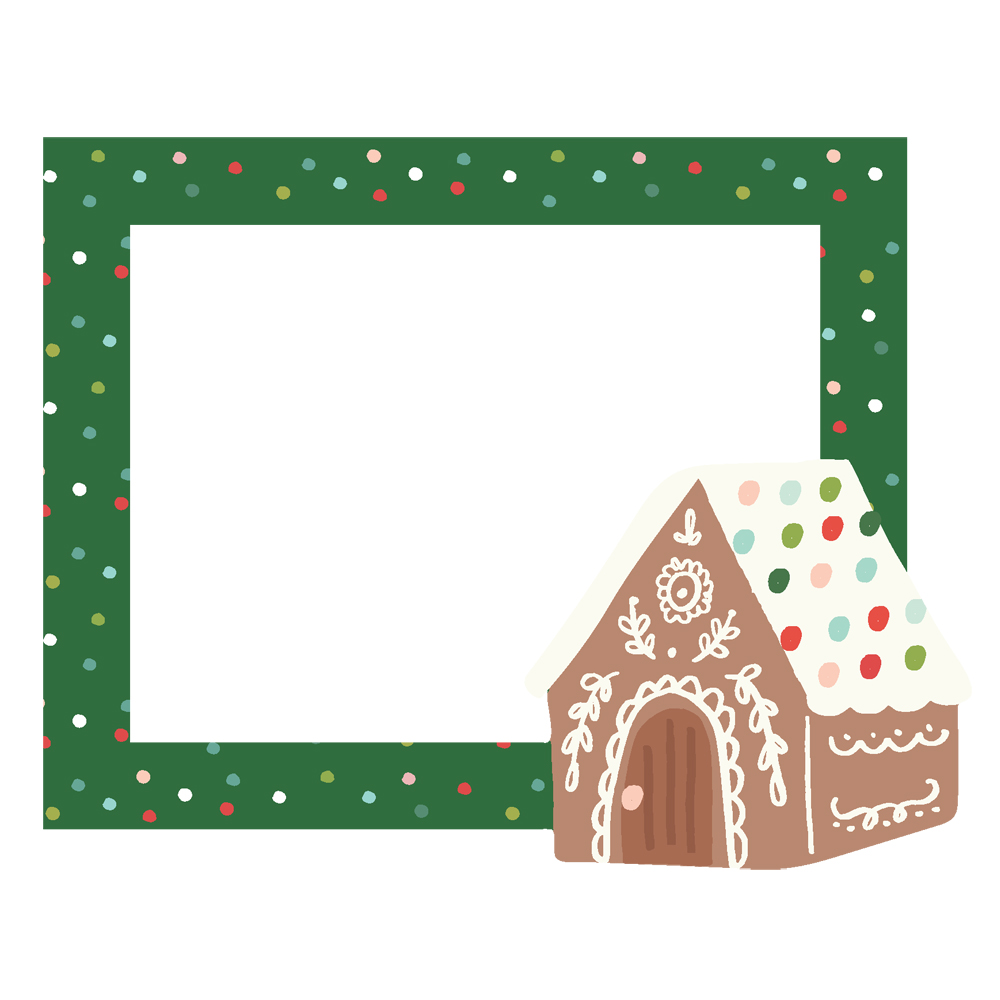 23023_SantasVillage_Frames-06 Simple Stories - Santa's Village Chipboard Frames (23023)