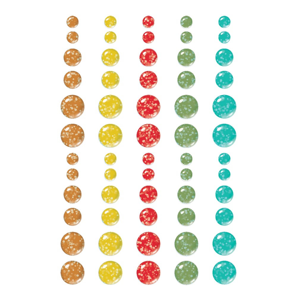 23129_SnowPineLodge_GlitterDots Simple Stories - Snow Pine Lodge Enamel Dots (23129)