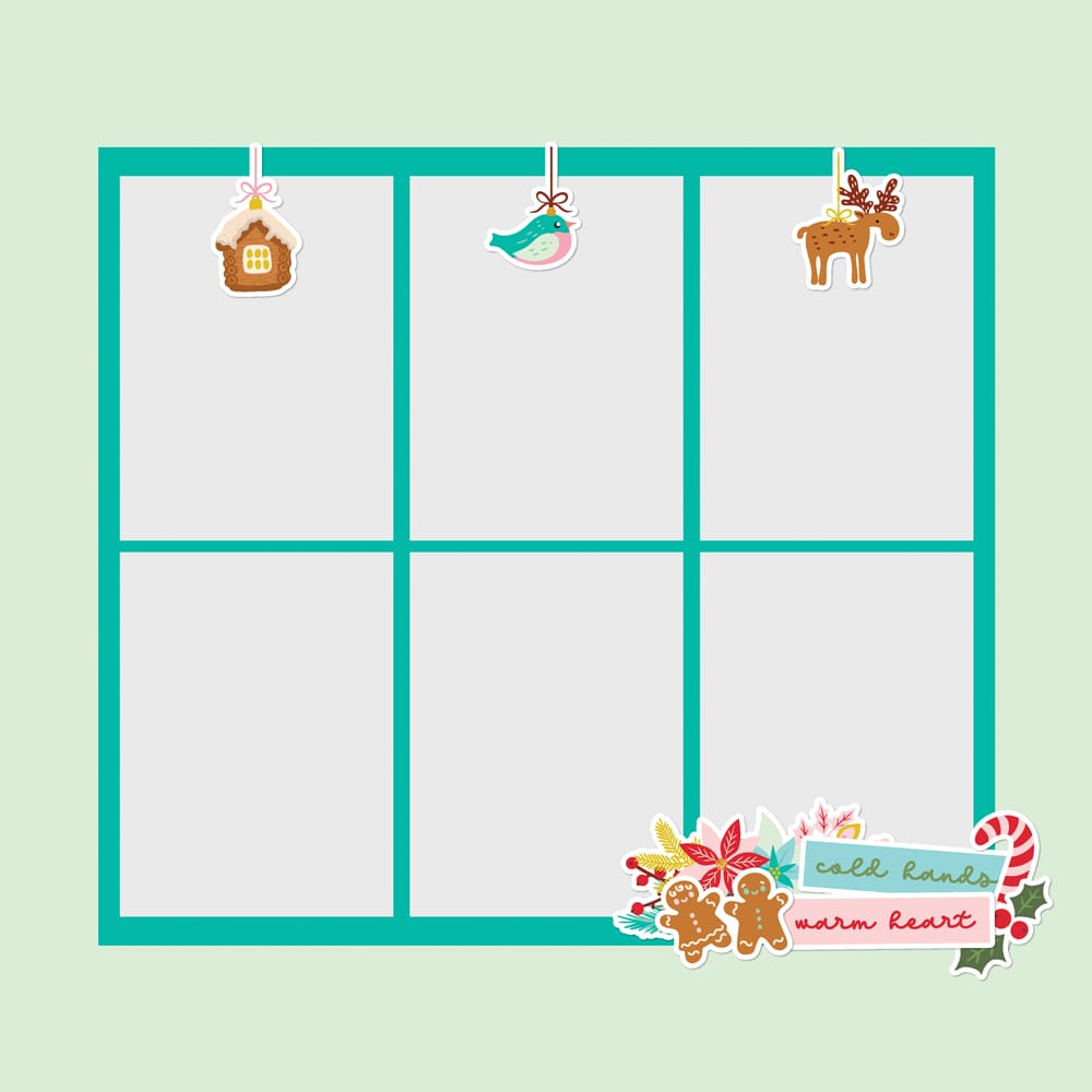 23131_SnowPineLodge_PagePieces_LAYOUTS Simple Stories - Snow Pine Lodge Simple Page Pieces (23131)
