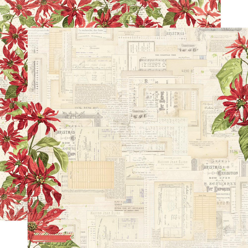 23200_SVYuletide-5 Simple Stories - Simple Vintage Yuletide Collection Kit 12x12 (23200)