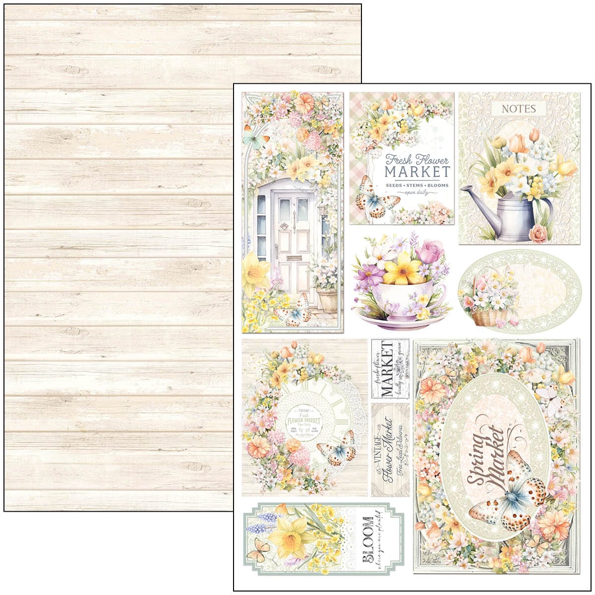 CBCL077_2 Ciao Bella - Flower Shop Paper Pad A4 Creative (CBCL077)