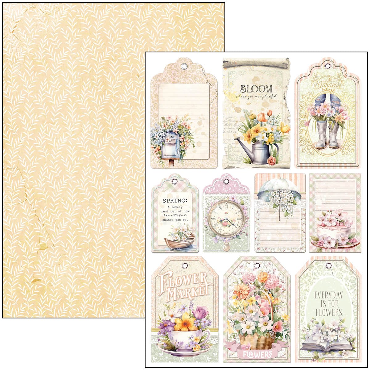 CBCL077_4 Ciao Bella - Flower Shop Paper Pad A4 Creative (CBCL077)