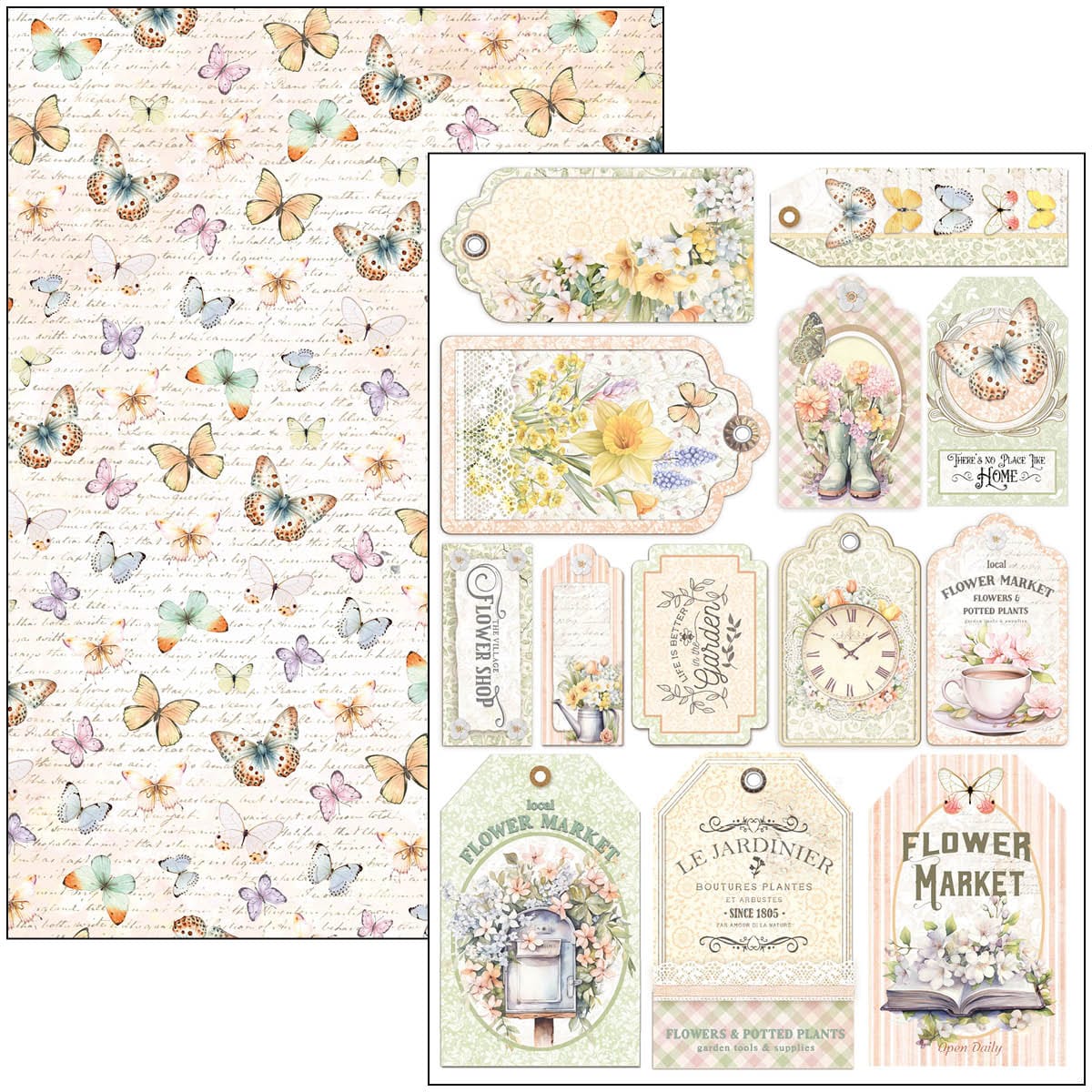 CBCL077_5 Ciao Bella - Flower Shop Paper Pad A4 Creative (CBCL077)