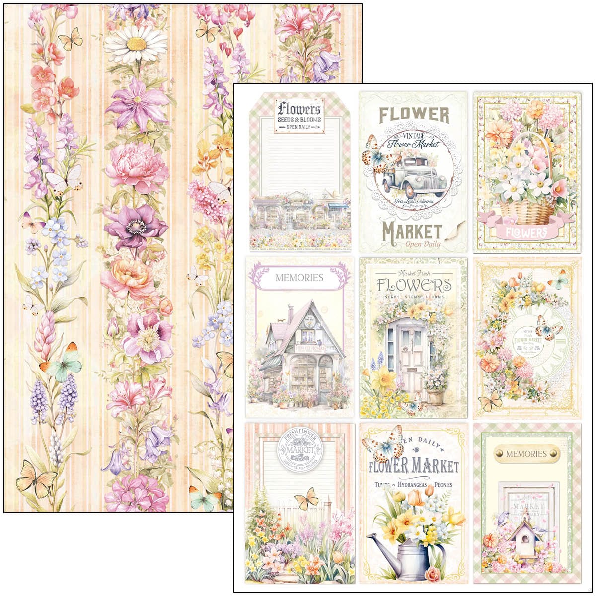 CBCL077_6 Ciao Bella - Flower Shop Paper Pad A4 Creative (CBCL077)