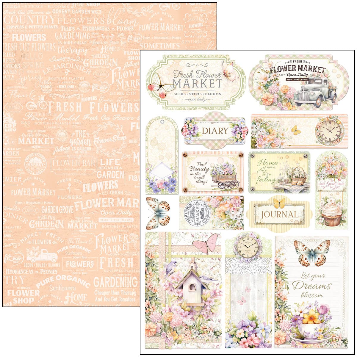CBCL077_9 Ciao Bella - Flower Shop Paper Pad A4 Creative (CBCL077)