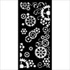 Stamperia - Gear Up for Christmas Thick Stencil 12x25cm Gears (KSTDL98)