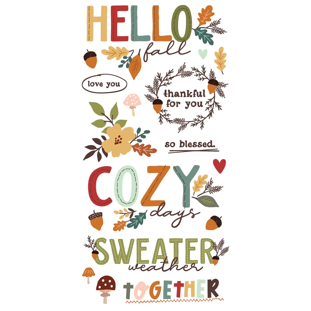simple-stories-cider-and-donuts-foam-stickers-3 Simple Stories - Cider & Donuts Foam Stickers (22925)