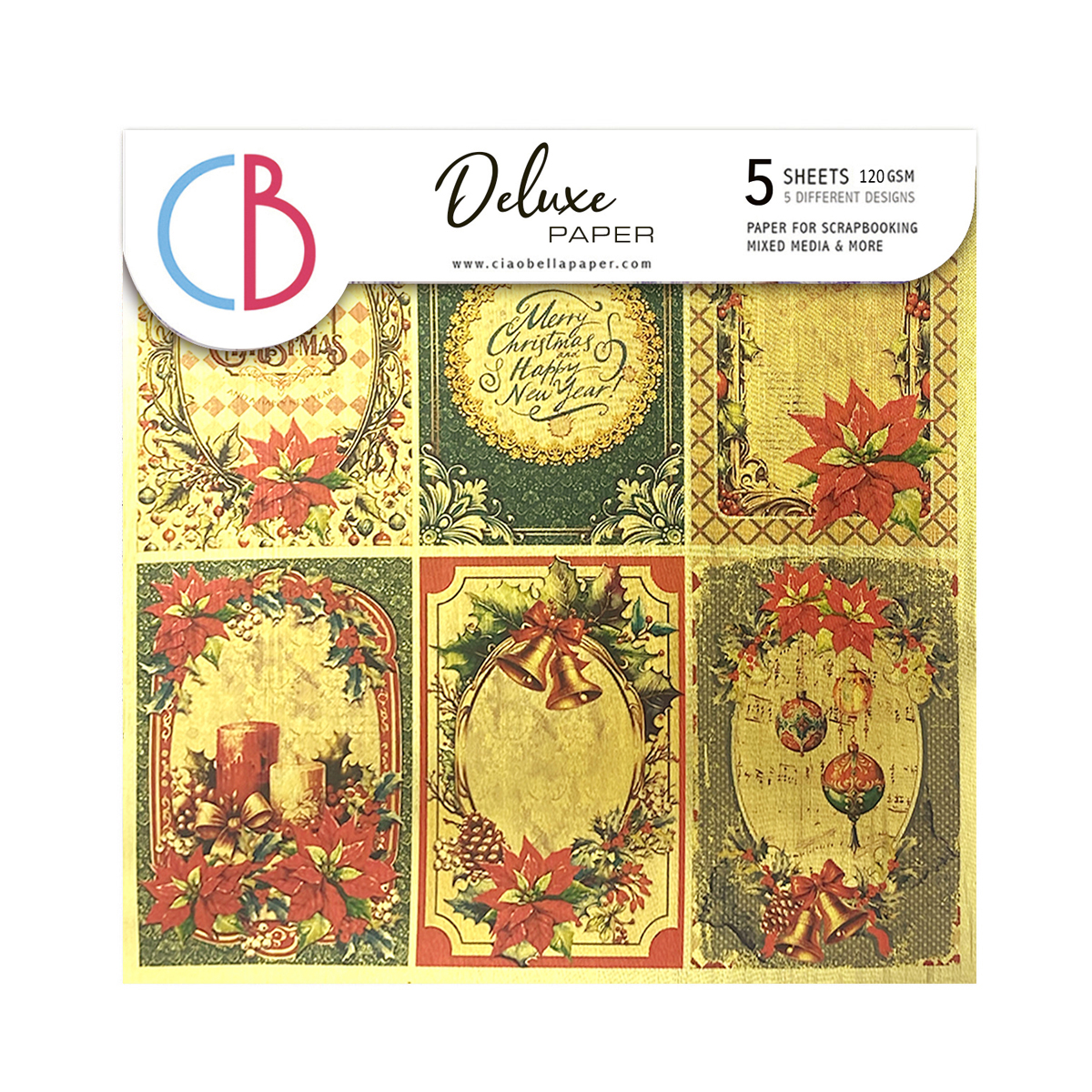 CBDQ014 Ciao Bella - The Nutcracker Deluxe Paper Gold 6x6 (CBDQ014)