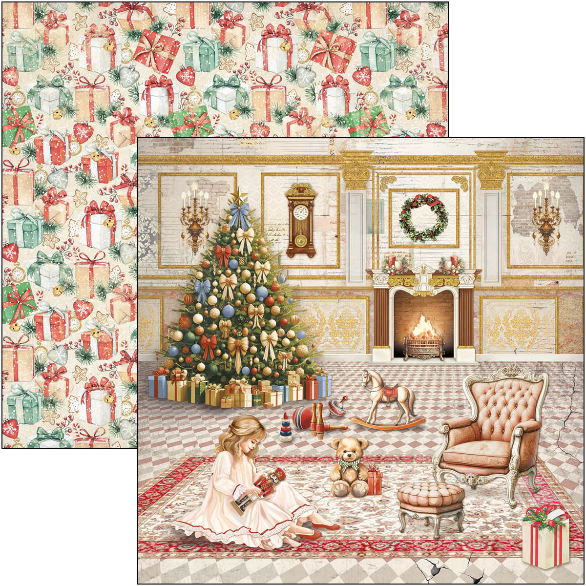 CBH080_2 Ciao Bella - The Nutcracker Paper Pad 8x8 (CBH080)