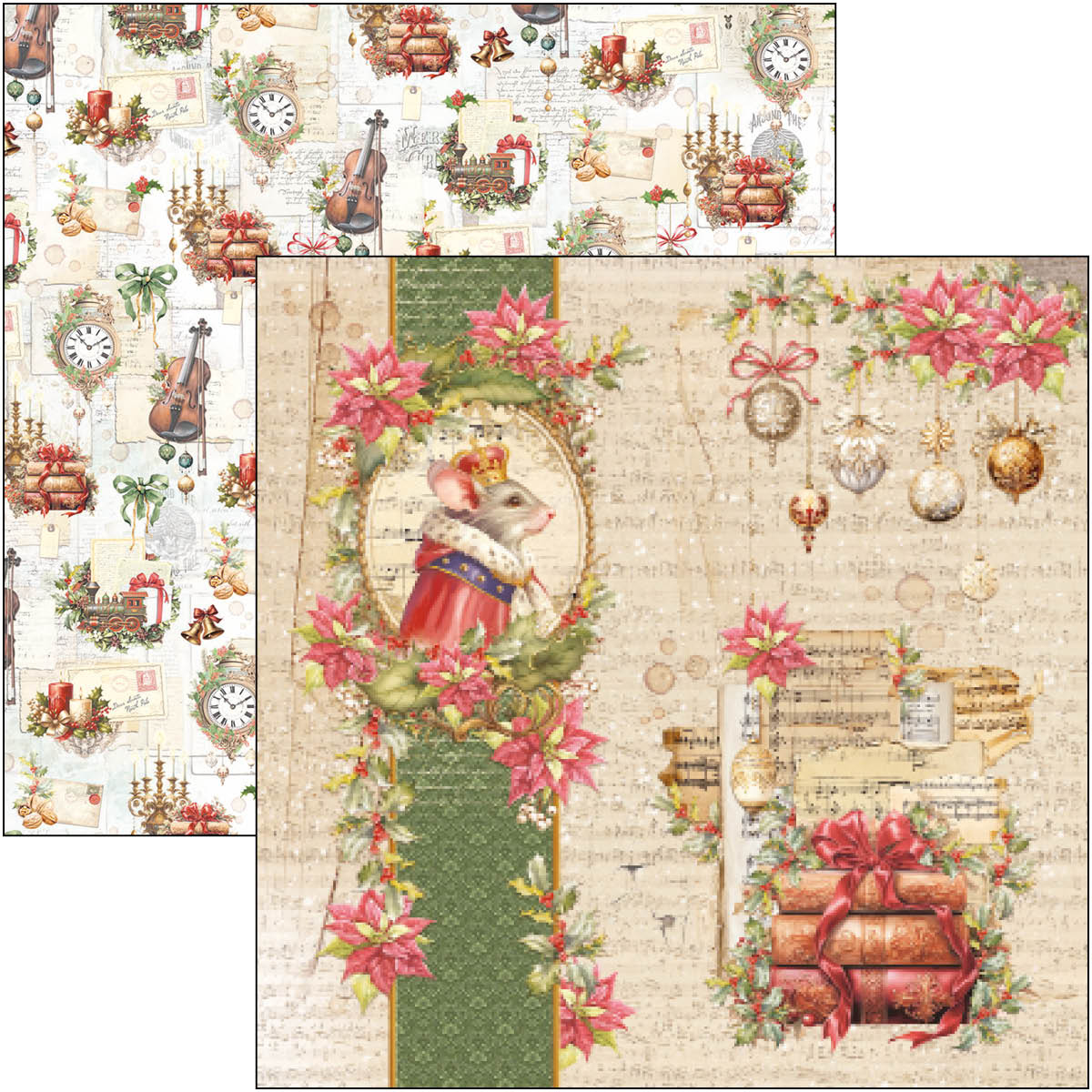 CBH080_3 Ciao Bella - The Nutcracker Paper Pad 8x8 (CBH080)