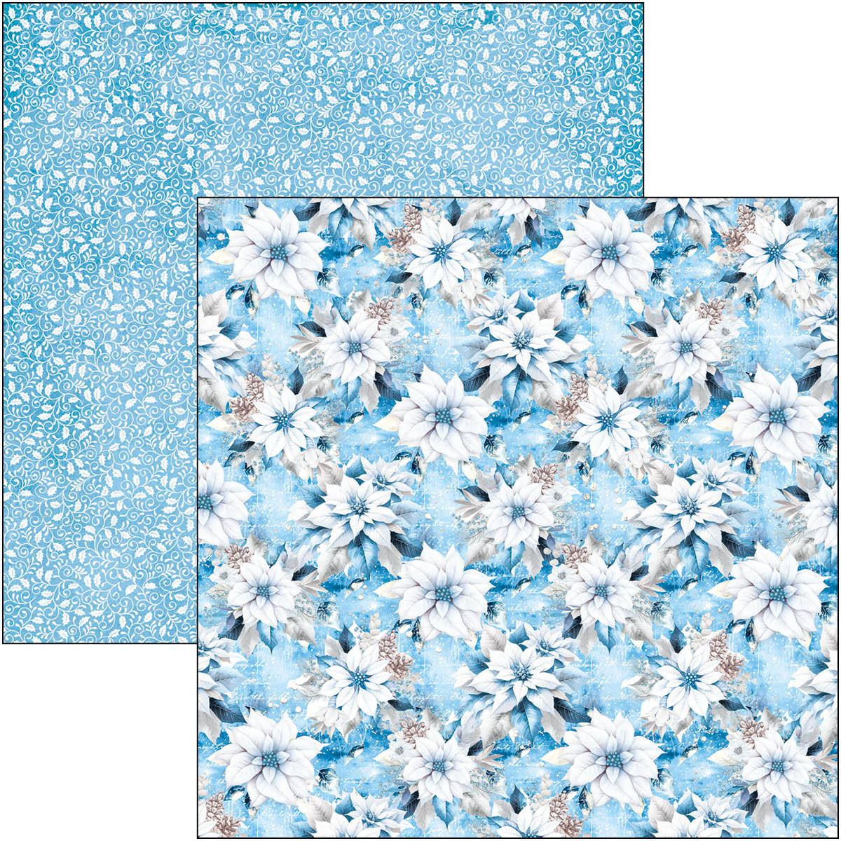 CBPM79_4 Ciao Bella - Elegance of Blue Paper Pad 12x12 (CBPM079)