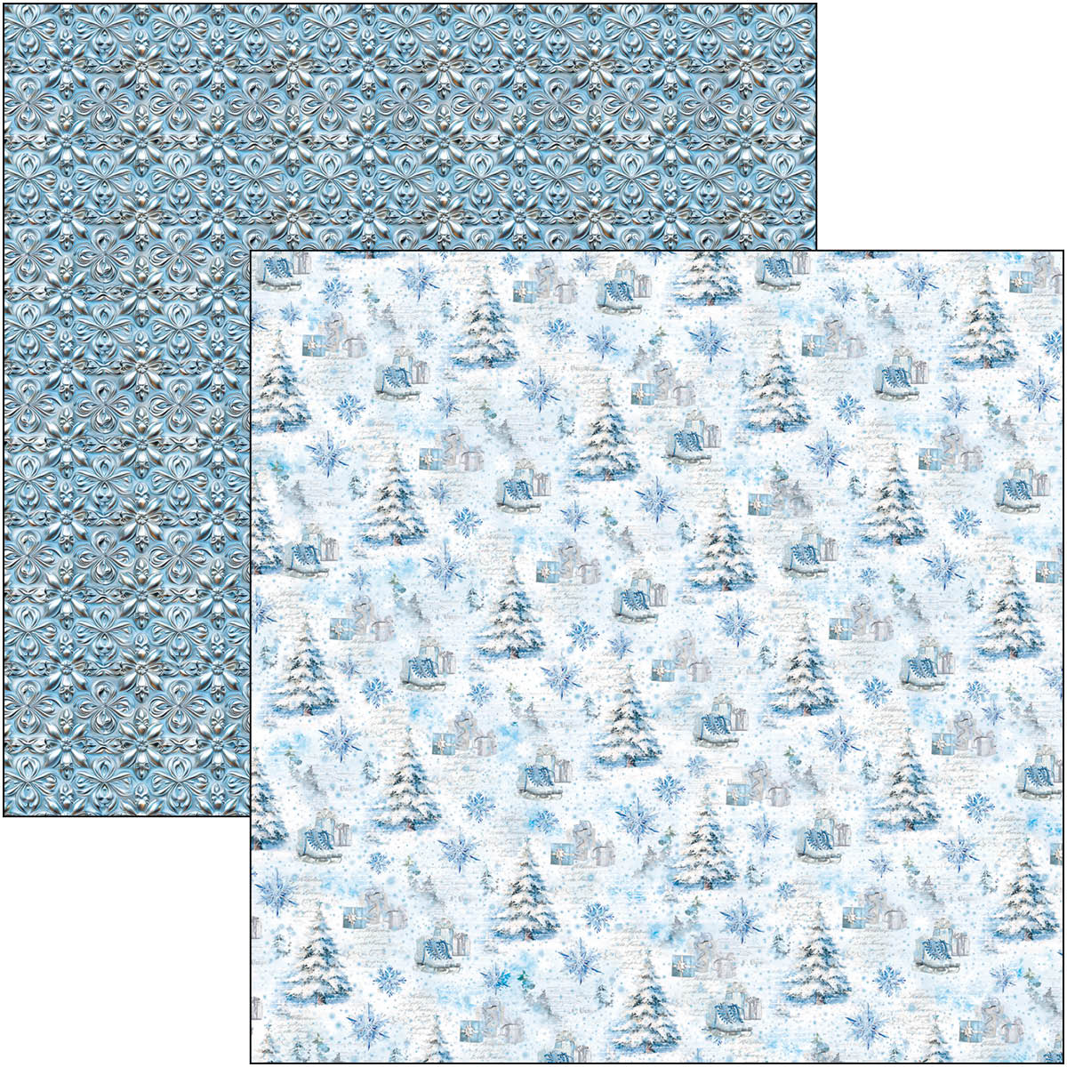 CBPM79_5 Ciao Bella - Elegance of Blue Paper Pad 12x12 (CBPM079)