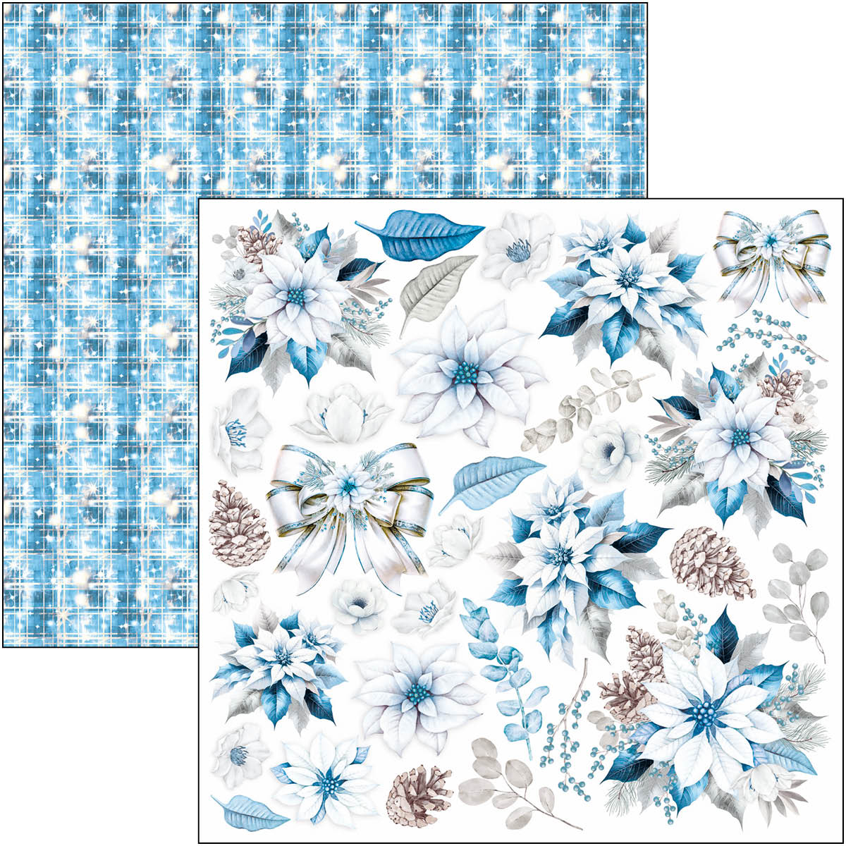 CBPM79_6 Ciao Bella - Elegance of Blue Paper Pad 12x12 (CBPM079)