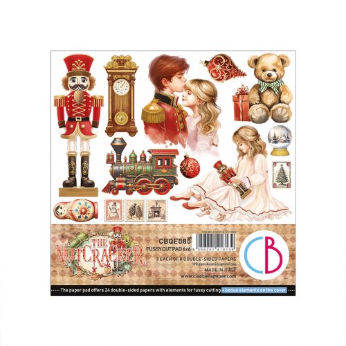 Ciao Bella - The Nutcracker Paper Pad 6x6 Fussy Cut (CBQE080)