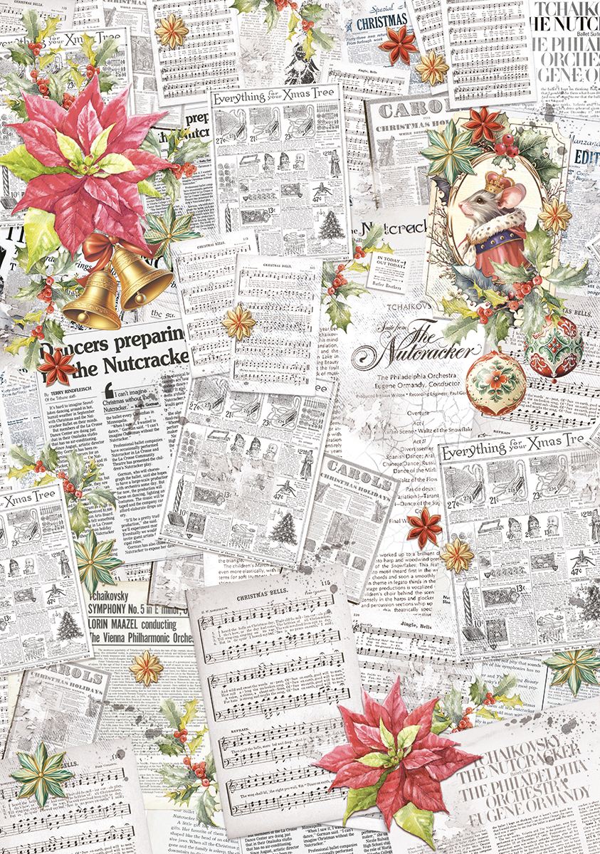 CBV019_5 Ciao Bella - The Nutcracker Vellum A4 Patterns (CBV019)