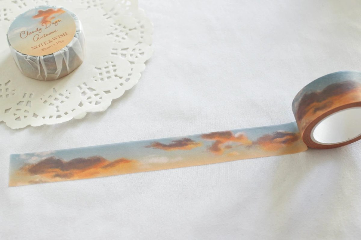 note-and-wish-cloudy-days-autumn-2 Note and Wish - Washi Tape Cloudy Days Autumn (NT-148)