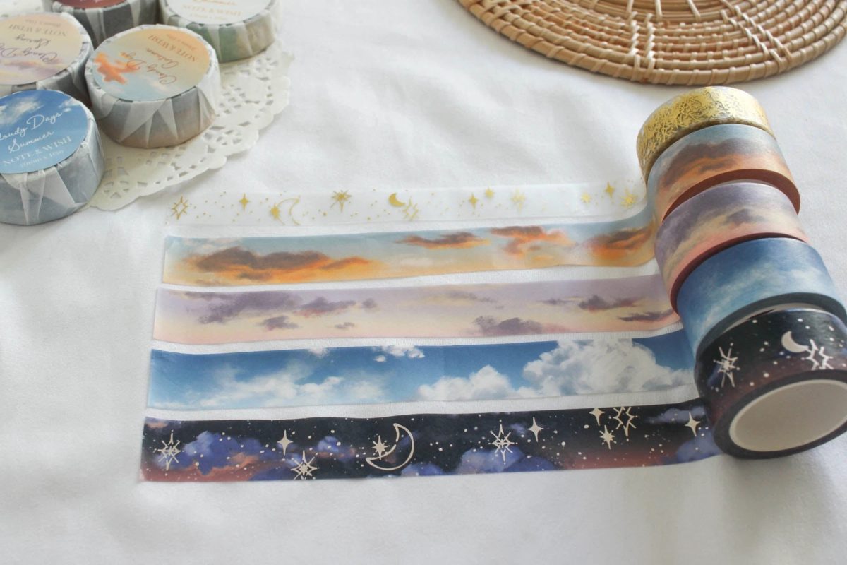 note-and-wish-cloudy-days-spring-3 Note and Wish - Washi Tape Cloudy Days Spring (NT-146)