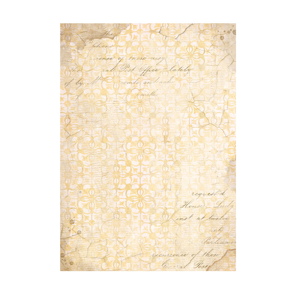 Stamperia - Golden Harmony Rice Paper Selection 8 Rice Paper Backgrounds A6 (DFSAK6029)