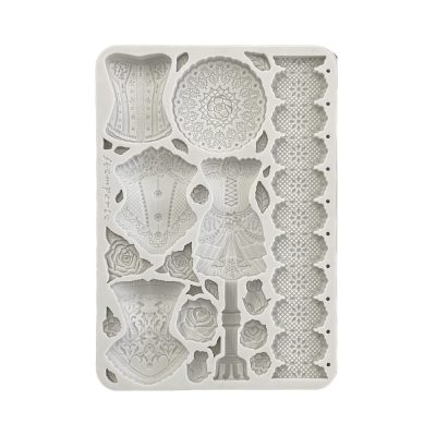 Stamperia - Old Lace Silicon Mould A5 Mannequins and Corsets (KACMA543)