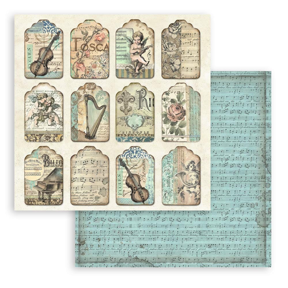 SBBL48_10 Stamperia - Music Paper Pad 12x12 (SBBL48)