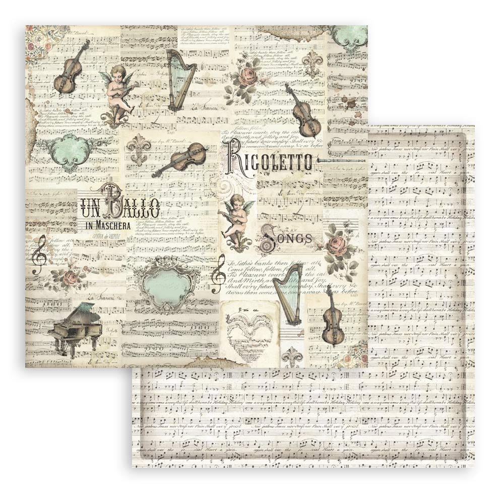 SBBL48_11 Stamperia - Music Paper Pad 12x12 (SBBL48)