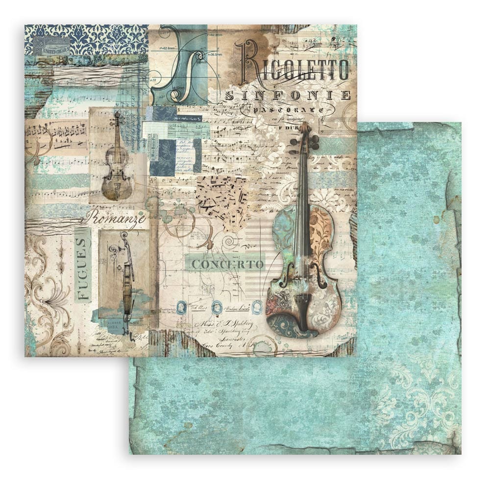 SBBL48_2 Stamperia - Music Paper Pad 12x12 (SBBL48)