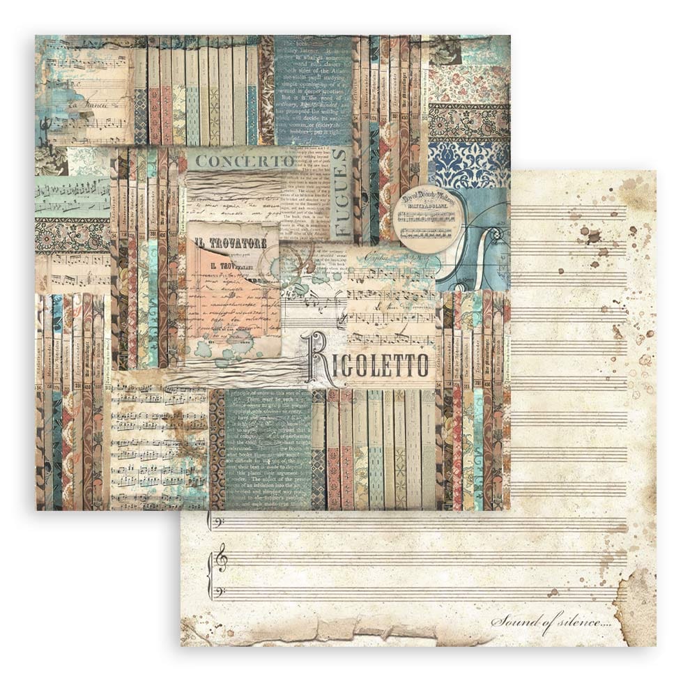 SBBL48_4 Stamperia - Music Paper Pad 12x12 (SBBL48)