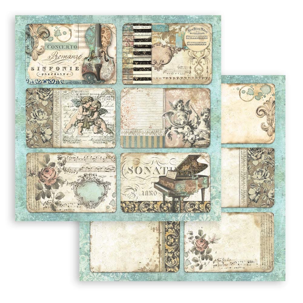 SBBL48_5 Stamperia - Music Paper Pad 12x12 (SBBL48)