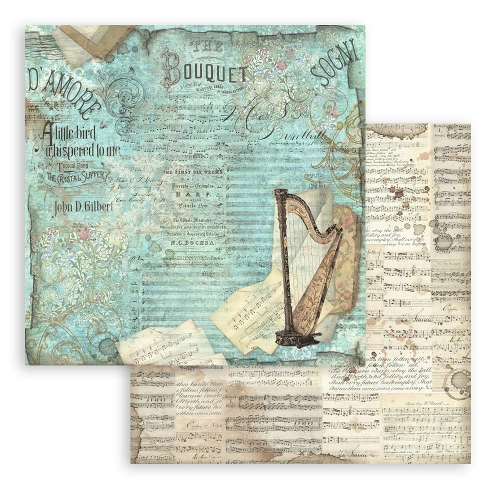 SBBL48_7 Stamperia - Music Paper Pad 12x12 (SBBL48)