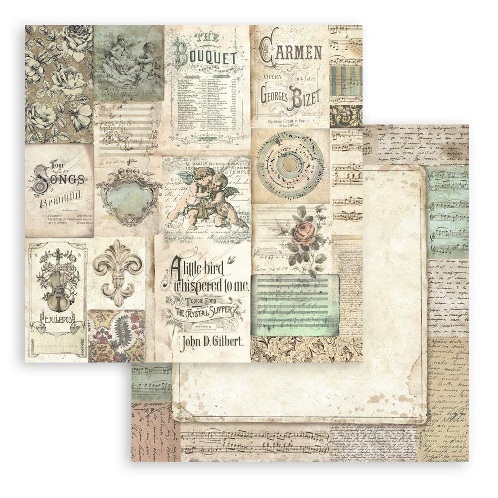SBBL48_9 Stamperia - Music Paper Pad 12x12 (SBBL48)
