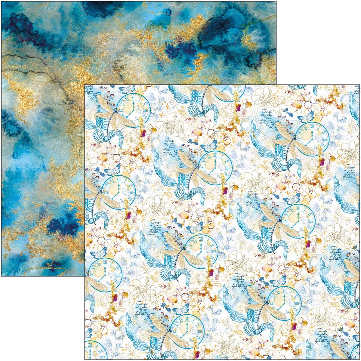 CBT061-8 Ciao Bella - Indigo Paper Pad 12x12 Patterns (CBT061)