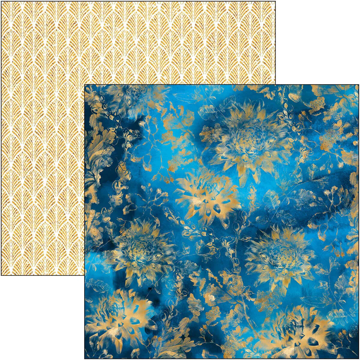 CBT061-9 Ciao Bella - Indigo Paper Pad 12x12 Patterns (CBT061)