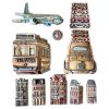 Stamperia - Art of Travelling Soft Mould A4 Transports (K3PTA4585)