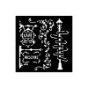 Stamperia - Art of Travelling Thick Stencil 12x12cm Steet Lamp and Sign (KSTDS08)