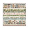 Stamperia - Art of Travelling Paper Sheets 8x8 Single Face (SBBSXB07)