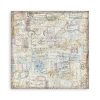Stamperia - Art of Travelling Paper Sheets 8x8 Single Face (SBBSXB07)