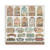 Stamperia - Art of Travelling Paper Sheets 8x8 Single Face (SBBSXB07)