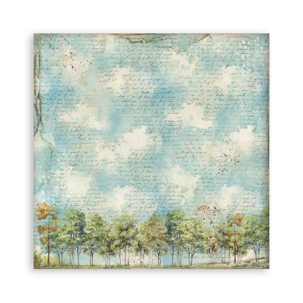 Stamperia - Art of Travelling Paper Sheets 8x8 Single Face (SBBSXB07)