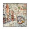 Stamperia - Art of Travelling Paper Sheets 8x8 Single Face (SBBSXB07)
