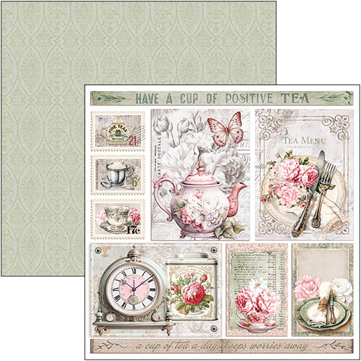 CBH083-4 Ciao Bella - Timeless Moments Paper Pad 8x8 (CBH083)