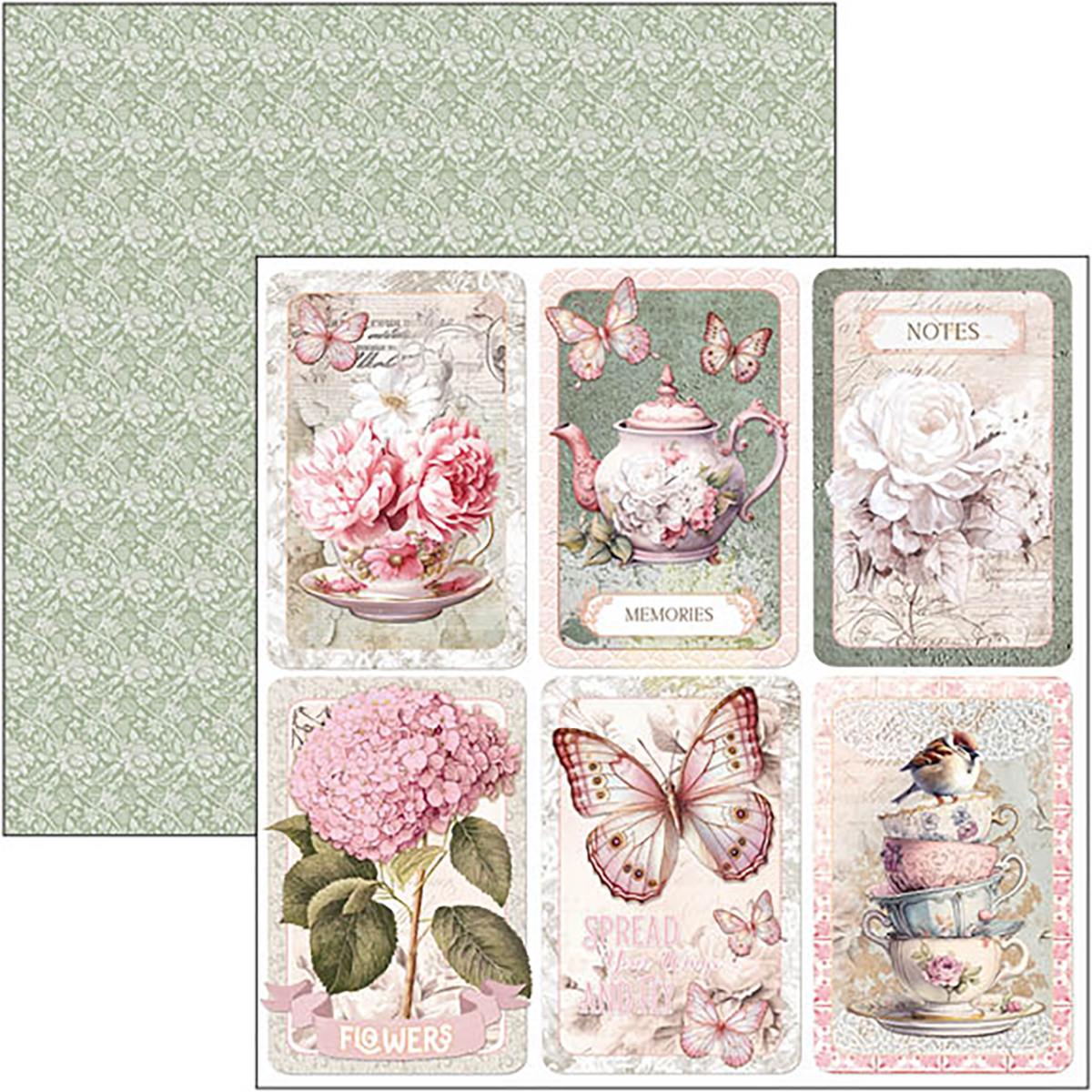 CBH083-9 Ciao Bella - Timeless Moments Paper Pad 8x8 (CBH083)