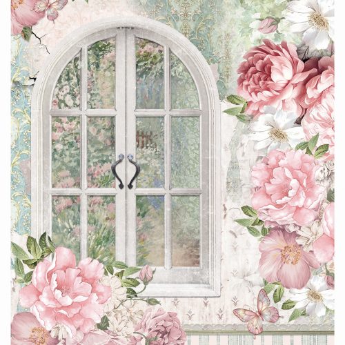 Ciao Bella - Timeless Moments Rice Paper A4 Whispering Garden (CBRP516)